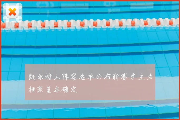凯尔特人阵容名单公布新赛季主力框架基本确定