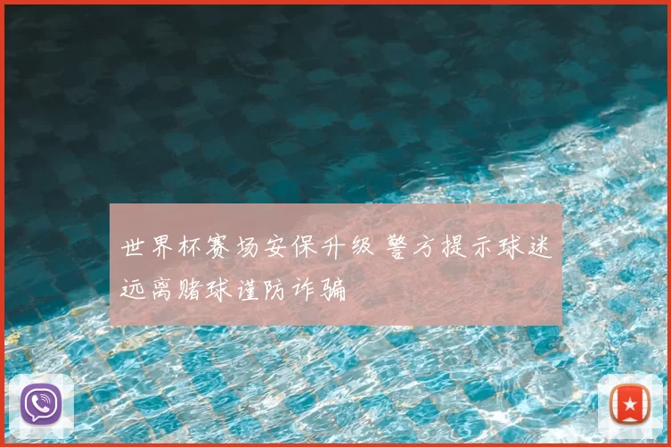 世界杯赛场安保升级 警方提示球迷远离赌球谨防诈骗